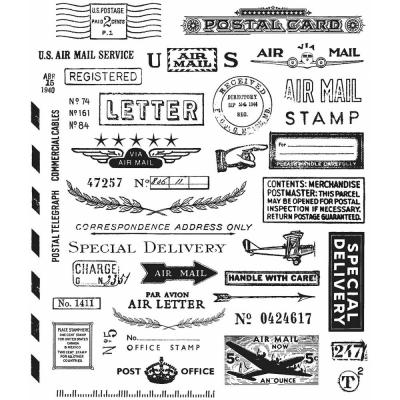Stampers Anonymous Tim Holtz Cling Stamps - Correspondence